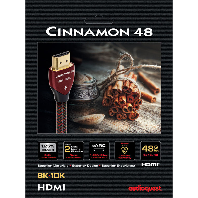כבל AudioQuest HDMI Cinnamon 8K 1.5M