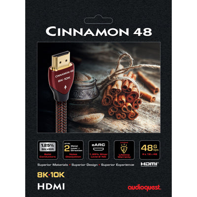 כבל AudioQuest HDMI Cinnamon 8K 0.6M