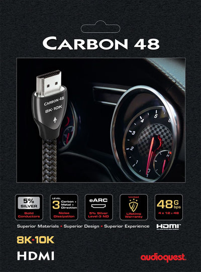 כבל AudioQuest HDMI Carbon 8K 2M