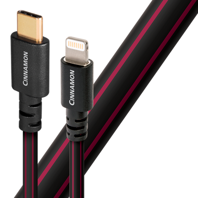 כבל USB Type C TO Lightning Cable AudioQuest Cinnamon