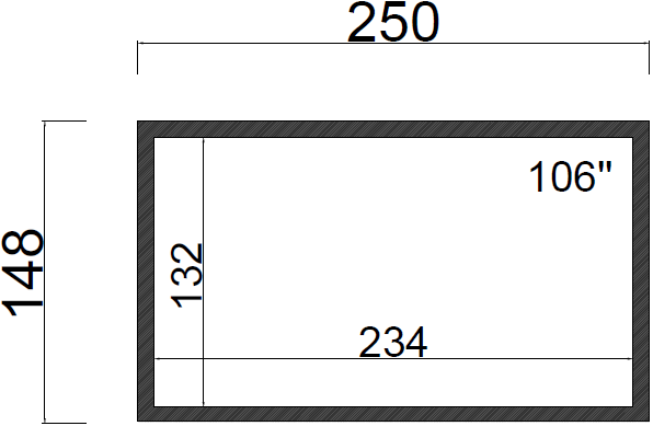 מסך הקרנה מתיחה Best Vision Frame BVF234X132 4K