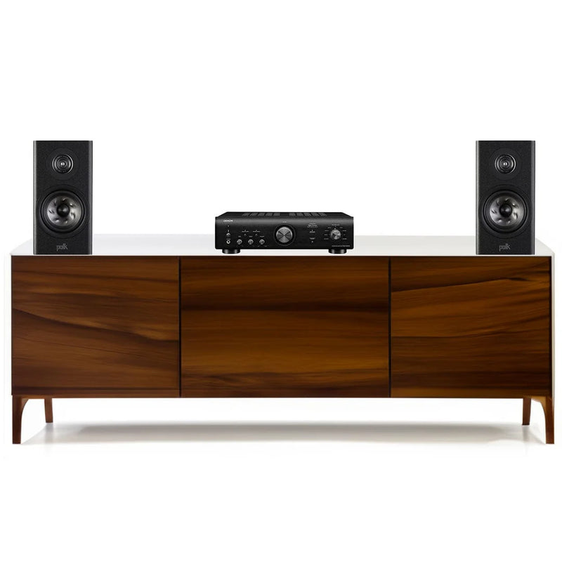 מערכת סטריאו Denon PMA600 + Polk Audio Reserve R100