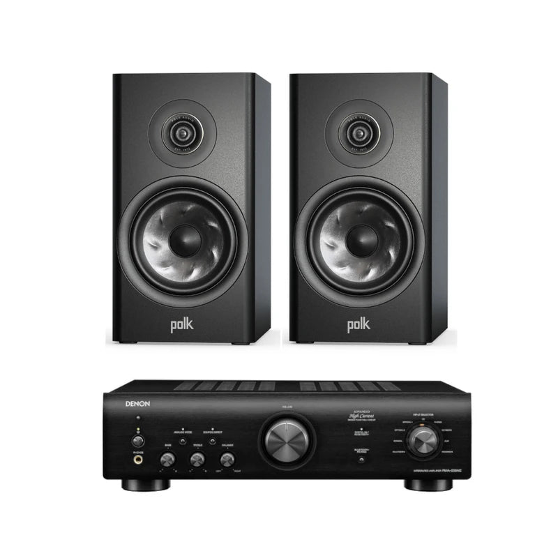 מערכת סטריאו Denon PMA600 + Polk Audio Reserve R200