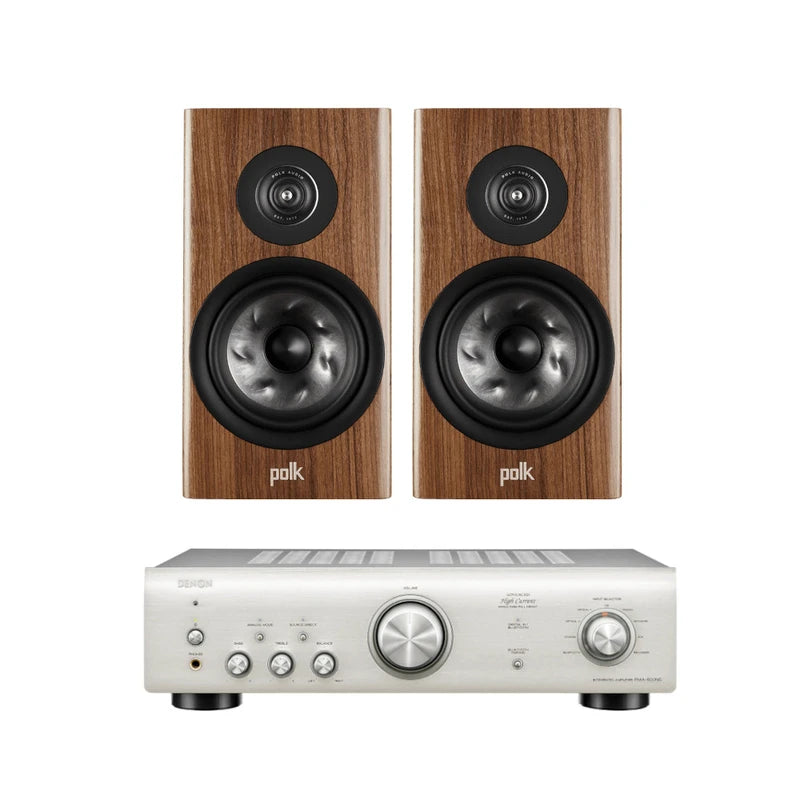 מערכת סטריאו Denon PMA600 + Polk Audio Reserve R200