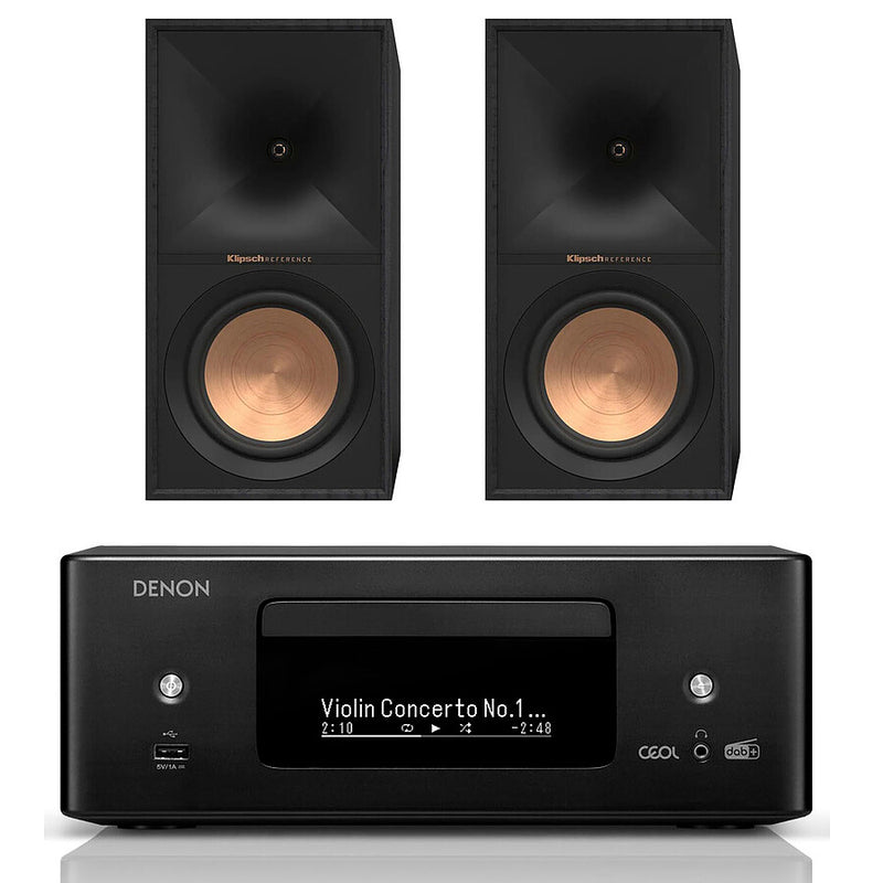 Denon RCD-N12 black + Klipsch R-50M