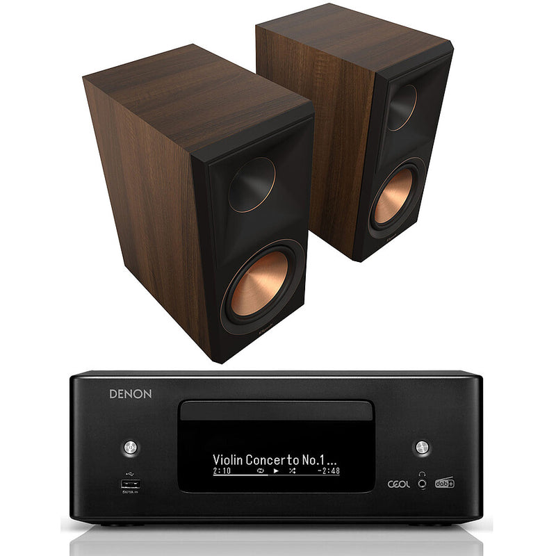 Denon RCD-N12 black + Klipsch RP-600 II