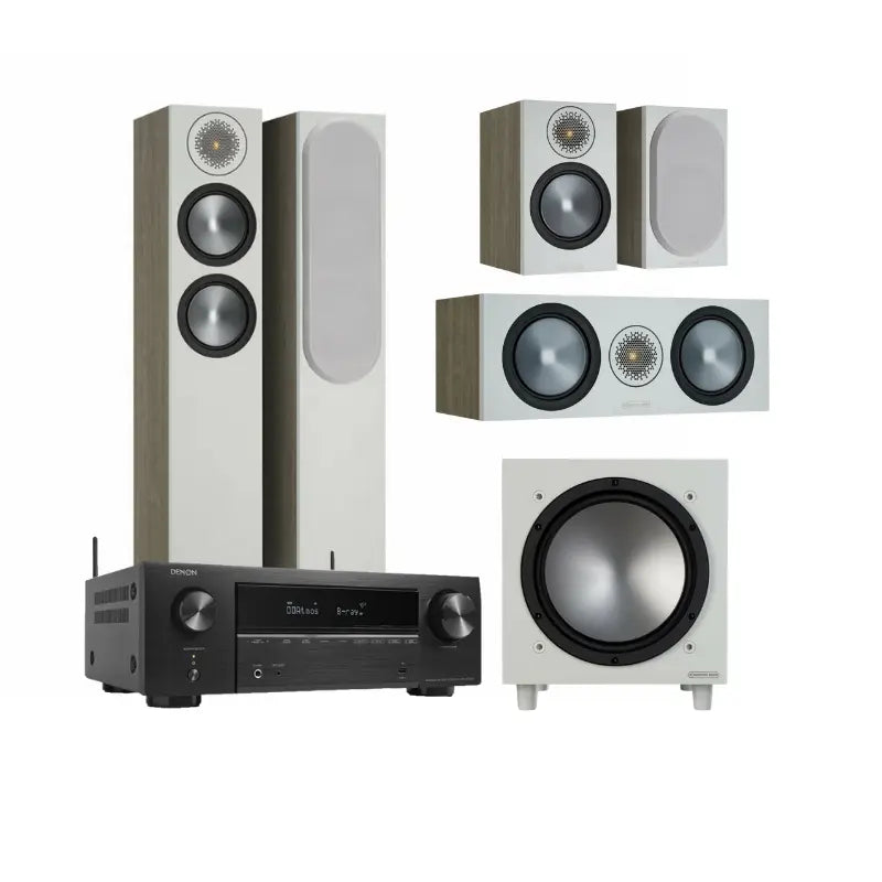 קולנוע ביתי Denon AVR-S660H + Monitor Audio Bronze 200 6G Pack