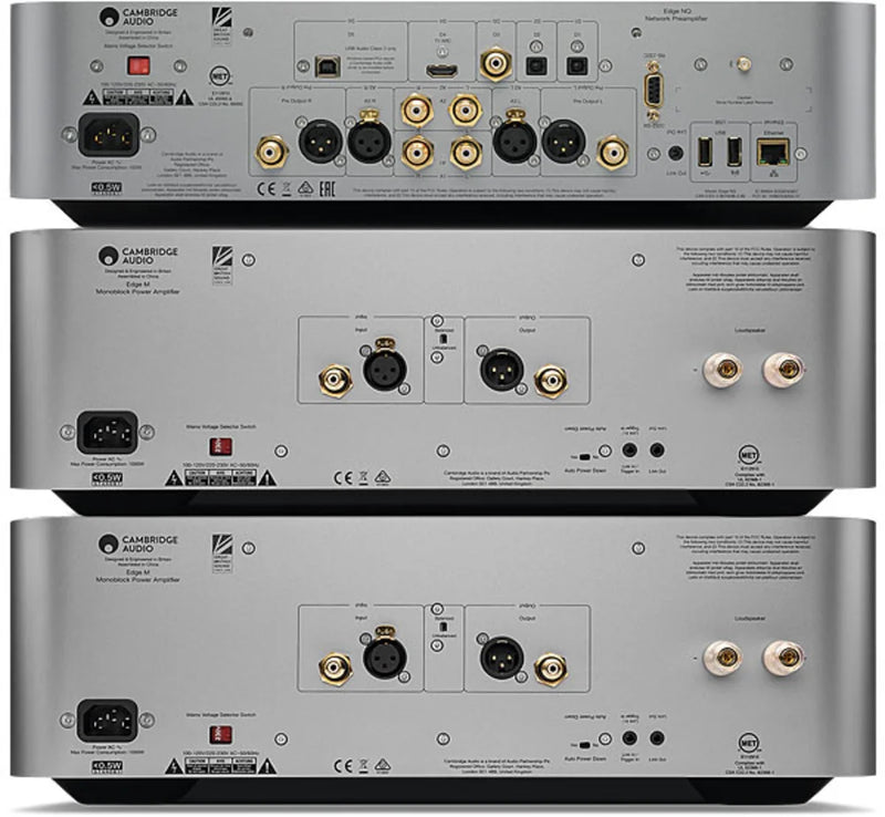 מערכת סטריאו Cambridge audio edge Streamer NQ + Cambridge Audio Edge M x2