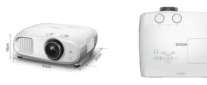 מקרן Epson EH-TW7000 4K + מסך הקרנה קבוע Sinoscreen F203X114