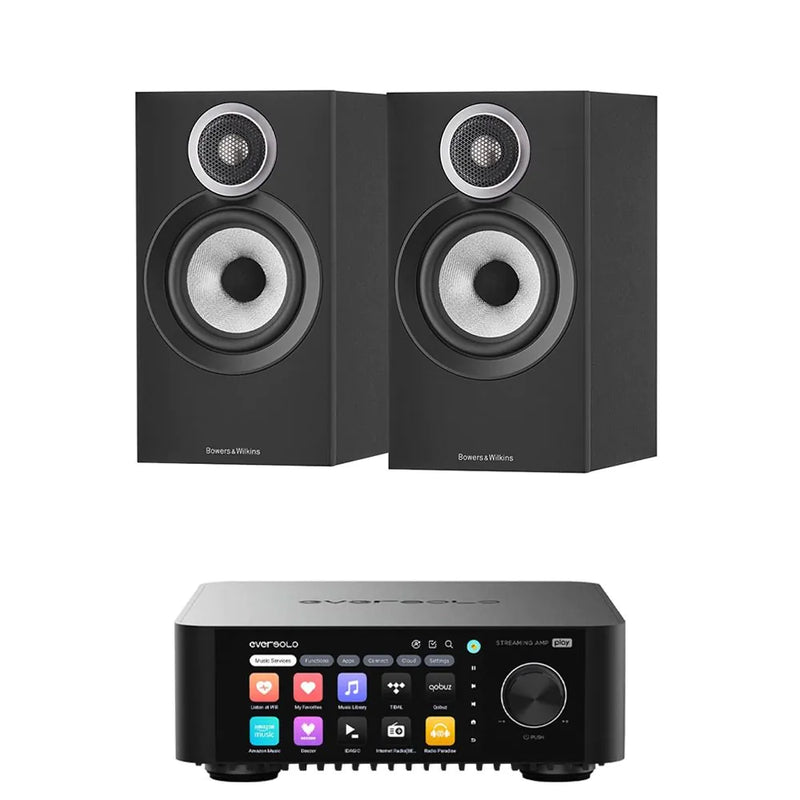 מערכת סטריאו EverSolo Play Amp + B&W 607 S3