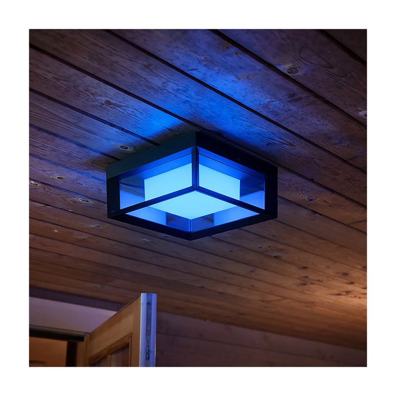 גוף תאורה philips Hue Econic Square Outdoor Wall Light 15W W&Color Ambiance