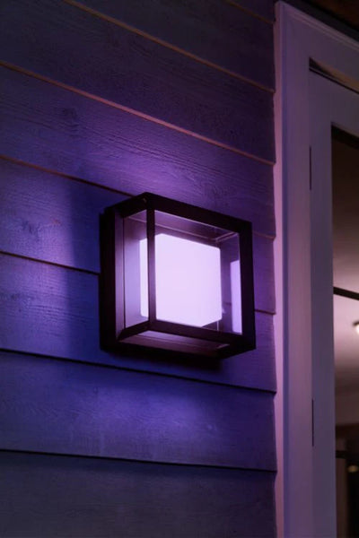 גוף תאורה philips Hue Econic Square Outdoor Wall Light 15W W&Color Ambiance