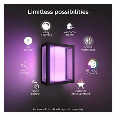 גוף תאורה philips Hue Impress Outdoor Wall Light 8W W&Color Ambiance
