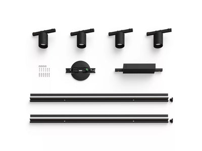 פס צבירה Philips Hue Perifo straight ceiling base kit Black