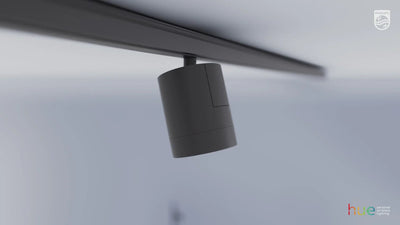 פס צבירה Philips Hue Perifo straight ceiling kit, 3 spots, 1 light bar, Black