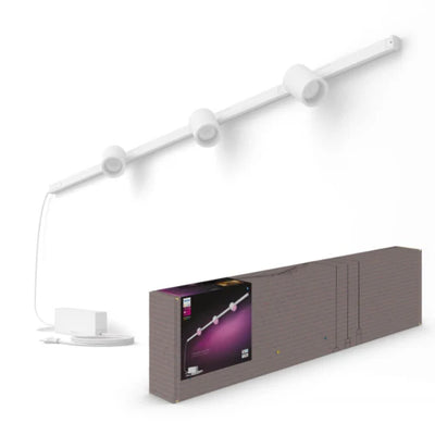 פס צבירה Philips Hue W&C Perifo rail system set for the Wall straight with 3 Spots White