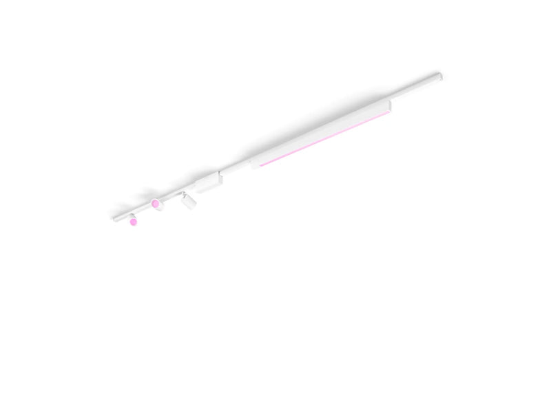 פס צבירה Philips Hue Perifo straight ceiling kit, 3 spots, 1 light bar, White