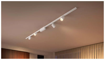 פס צבירה Philips Hue Perifo straight ceiling kit, 3 spots, 1 light bar, White