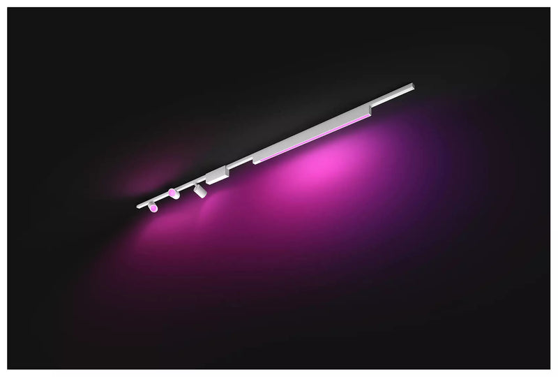 פס צבירה Philips Hue Perifo straight ceiling kit, 3 spots, 1 light bar, White