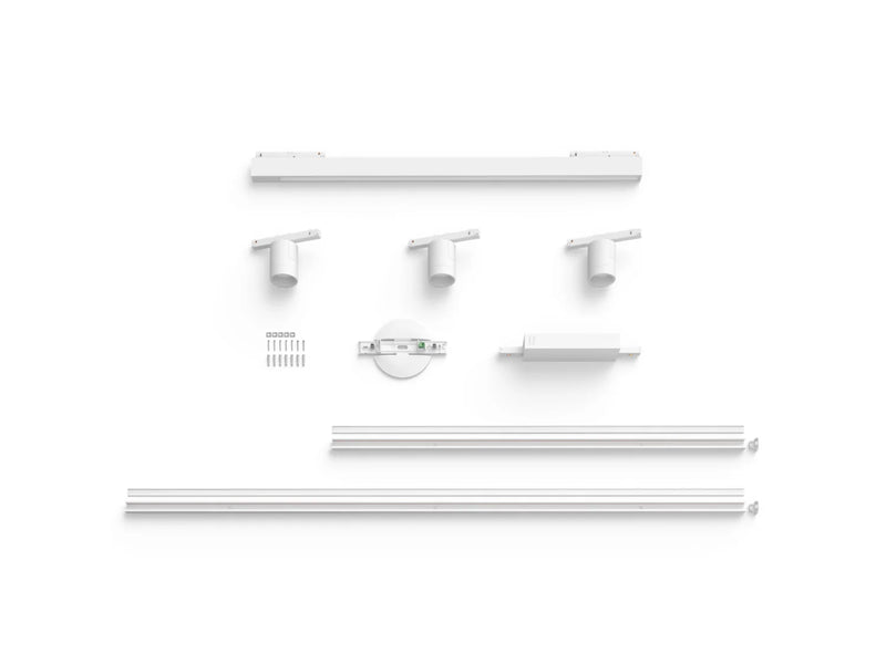 פס צבירה Philips Hue Perifo straight ceiling kit, 3 spots, 1 light bar, White