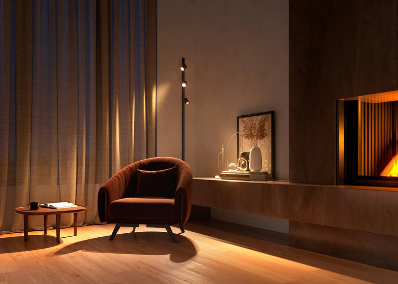 פס צבירה Philips Hue W&C Perifo rail system set for the Wall straight with 3 Spots Black