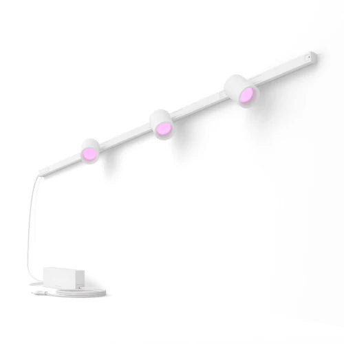 פס צבירה Philips Hue W&C Perifo rail system set for the Wall straight with 3 Spots White