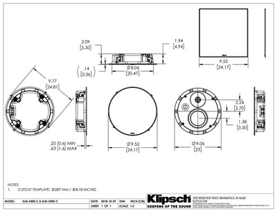 רמקול שקוע Klipsch SLM-5400C