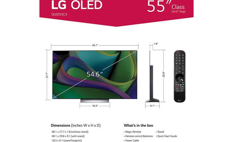 טלוויזיה "55 LG OLED55C36LC