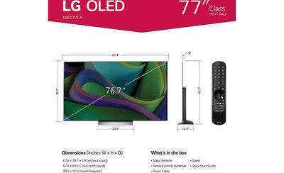 טלוויזיה "77 LG OLED77C36LC