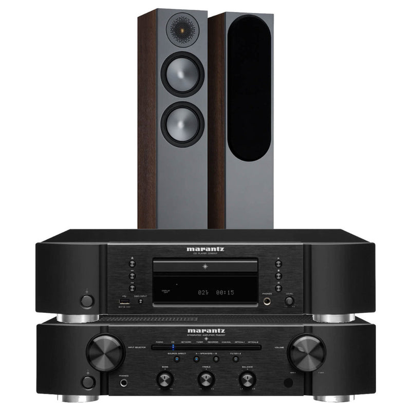 מערכת סטריאו Marantz PM6007 + CD6007 + Monitor Audio Bronze 6G 200