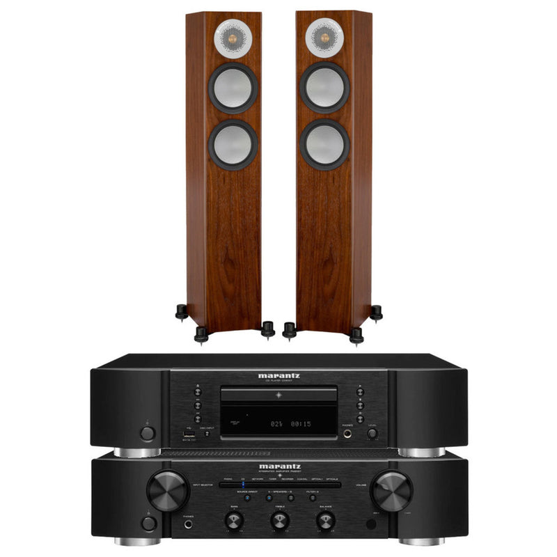 מערכת סטריאו Marantz PM6007 + CD6007 + Monitor Audio Silver 200