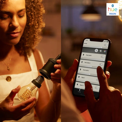 סט נורות Philips Philips Hue 7W ST72 E27 White Filament 4 pack