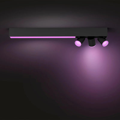 גוף תאורה philips Hue Centris 3 Ceiling Lamp W&Color Ambiance-Black V2