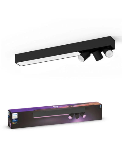 גוף תאורה philips Hue Centris 3 Ceiling Lamp W&Color Ambiance-Black V2