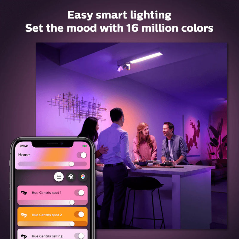 גוף תאורה philips Hue Centris 3 Ceiling Lamp W&Color Ambiance-White V2