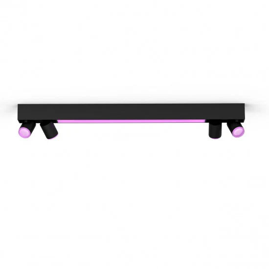 גוף תאורה philips Hue Centris 4 Ceiling Lamp W&Color Ambiance-Black V2
