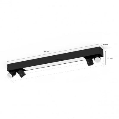 גוף תאורה philips Hue Centris 4 Ceiling Lamp W&Color Ambiance-Black V2