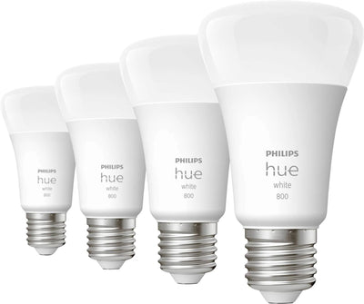 סט נורות Philips Hue E27 A60 9W Dimable White x4 pack