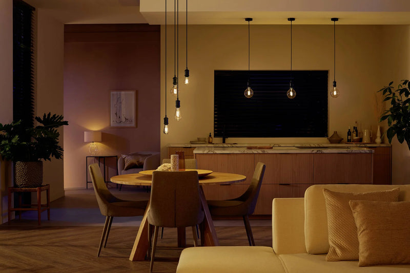 סט נורות Philips Hue E27 White Ambiance Filament A60 7W 3pack