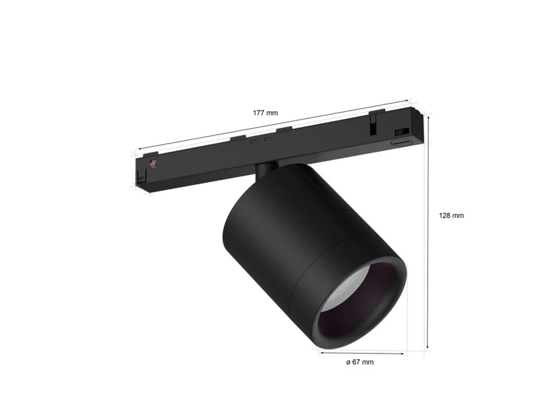 גוף תאורה Philips Hue Perifo Cylinder spotlight Black