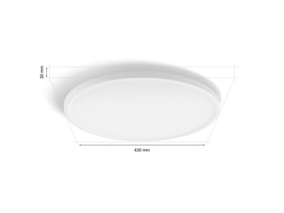 גוף תאורה Philips Hue Tento WCA Slim ceiling RD M light - White