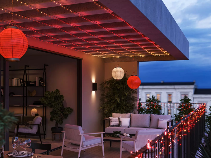 פס תאורת חוץ Philips Hue W&C Ambiance Festavia 500 string lights
