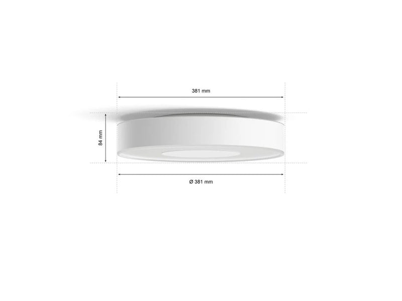 גוף תאורה philips Hue Xamento M Ceiling Lamp W&Color Ambiance-White