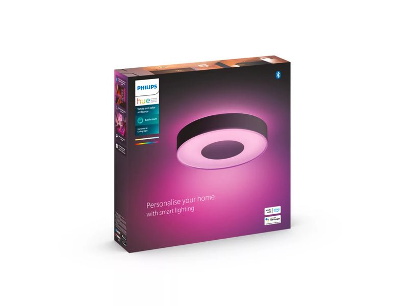 גוף תאורה philips Hue Xamento M Ceiling Lamp W&Color Ambiance-Black