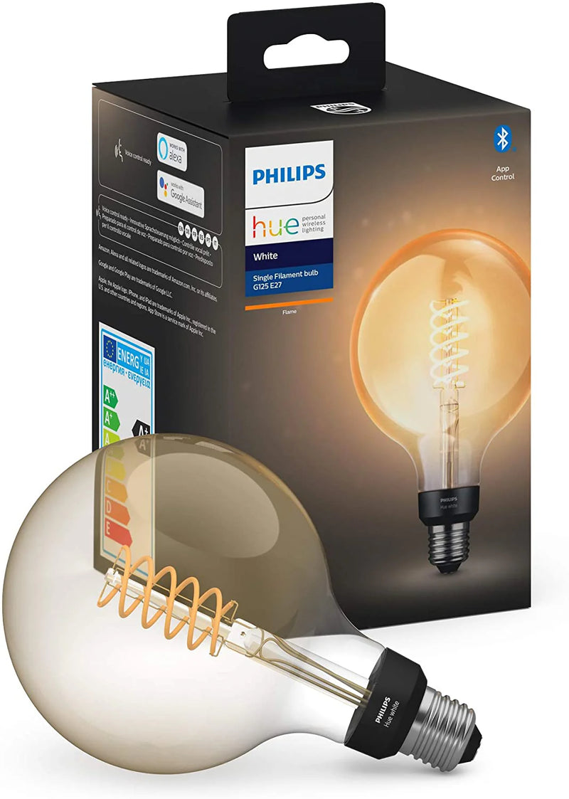 נורה Philips Hue E27 White Ambiance Filament G125 7W