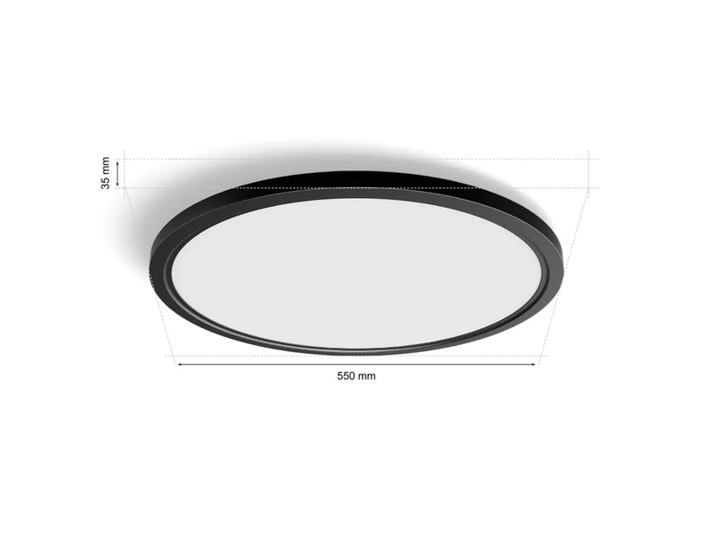 גוף תאורה Philips Hue Tento WA Slim ceiling RD XL Black