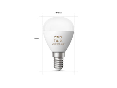 סט נורות Philips Hue White and Color Ambiance Lustre – E14 smart bulb 2p