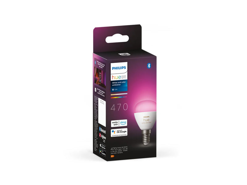 נורה Philips Hue White and Color Ambiance Lustre – E14 smart bulb
