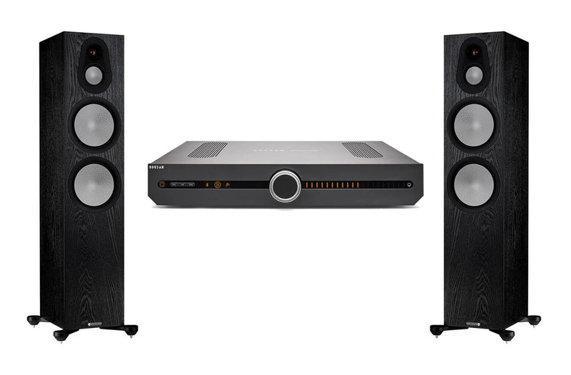 מערכת סטריאו Roksan Attessa Streaming Amp + Monitor Audio Silver 300 7G
