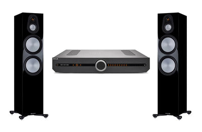 מערכת סטריאו Roksan Attessa Streaming Amp + Monitor Audio Silver 300 7G